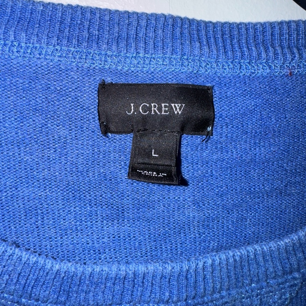 J.Crew Blue Cotton Sweater for Men, L🦋 - Picture 3 of 3